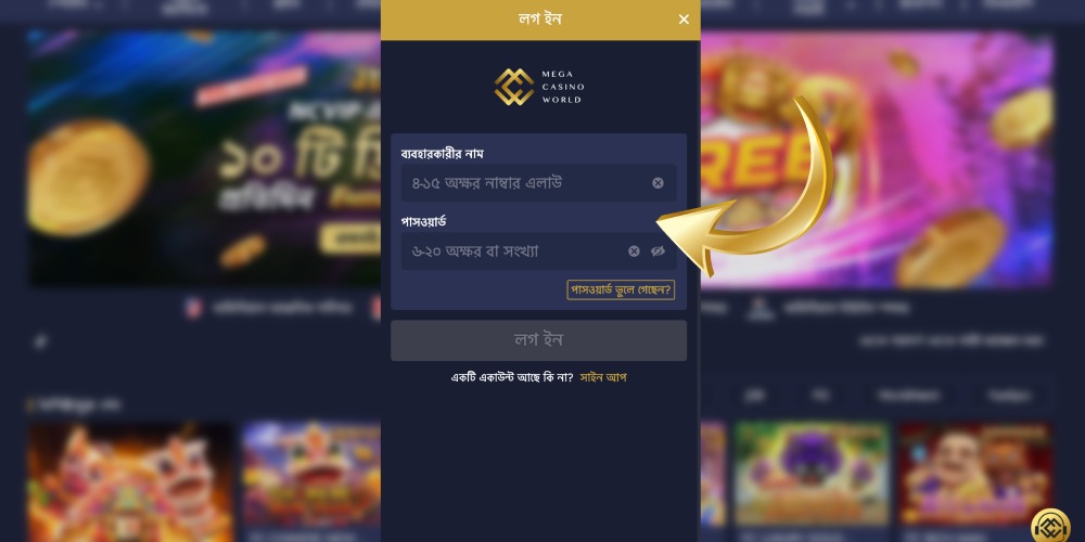 আপনার অ্যাকাউন্টের প্রয়োজনীয় তথ্যগুলো নির্ভুলভাবে প্রদান করুন।