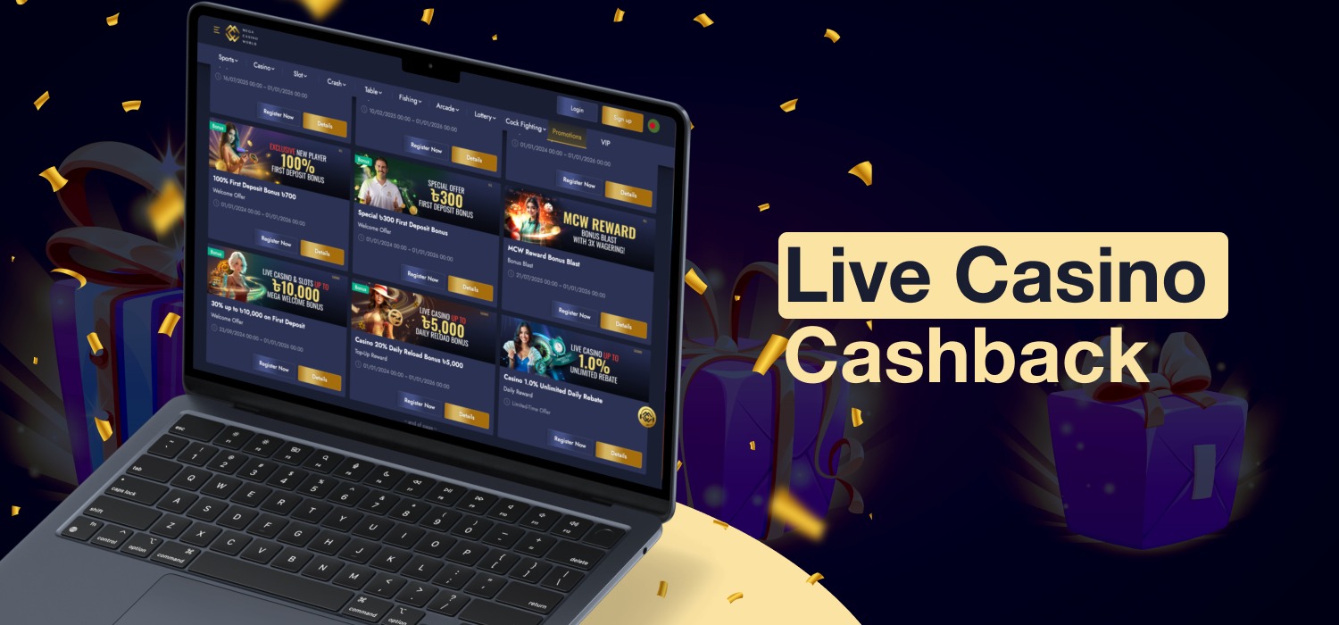 Cashback rewards for Live Casino enthusiasts